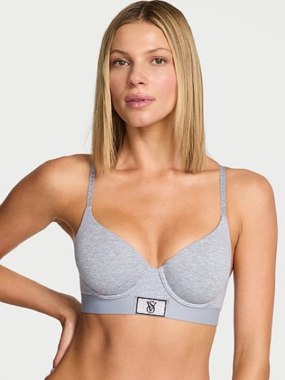 Victoria's Secret Gray Wireless Light Support Bra